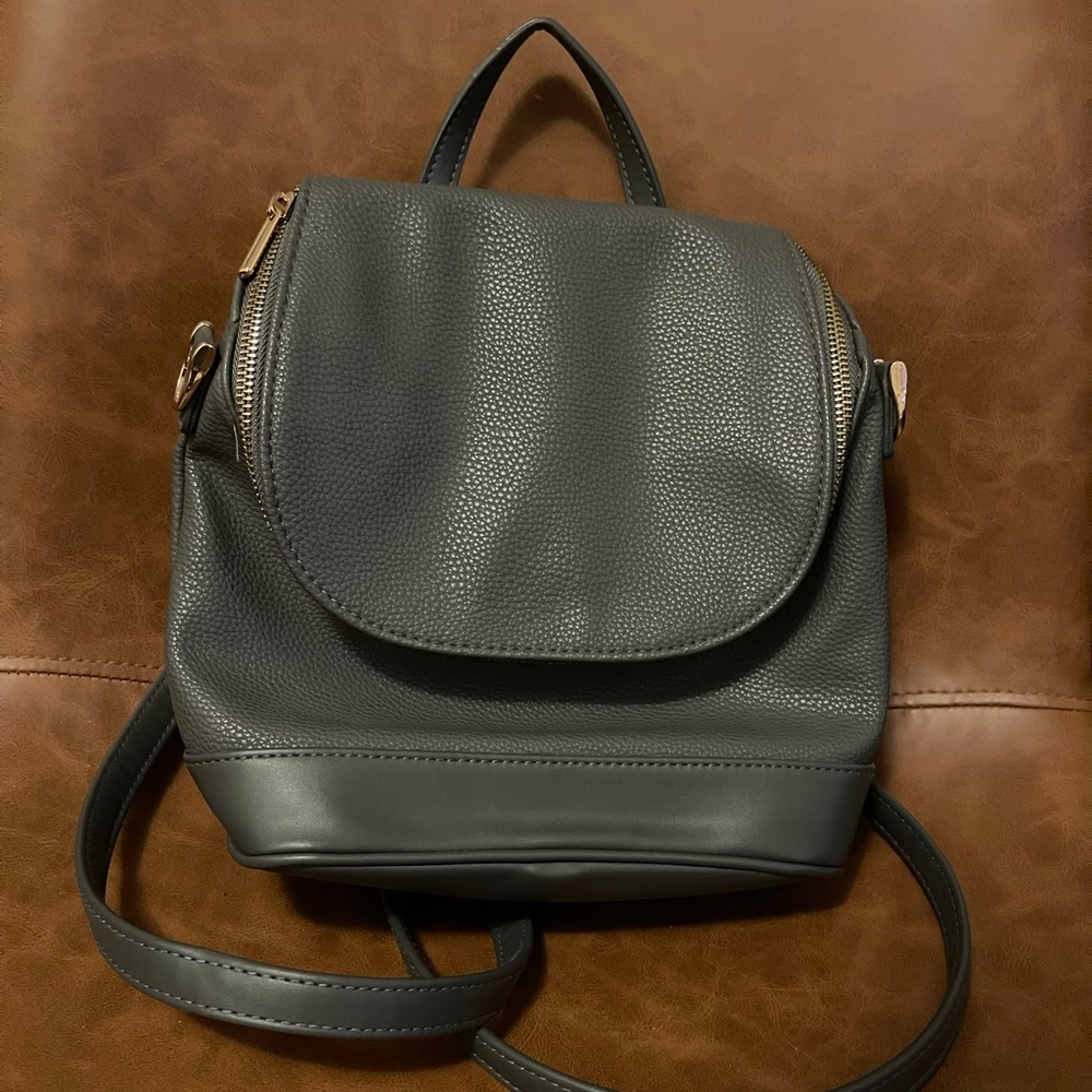 A New Day Faux Leather Purse Backpack